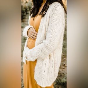 MM6 Madison Martin Margiela white button down cardigan